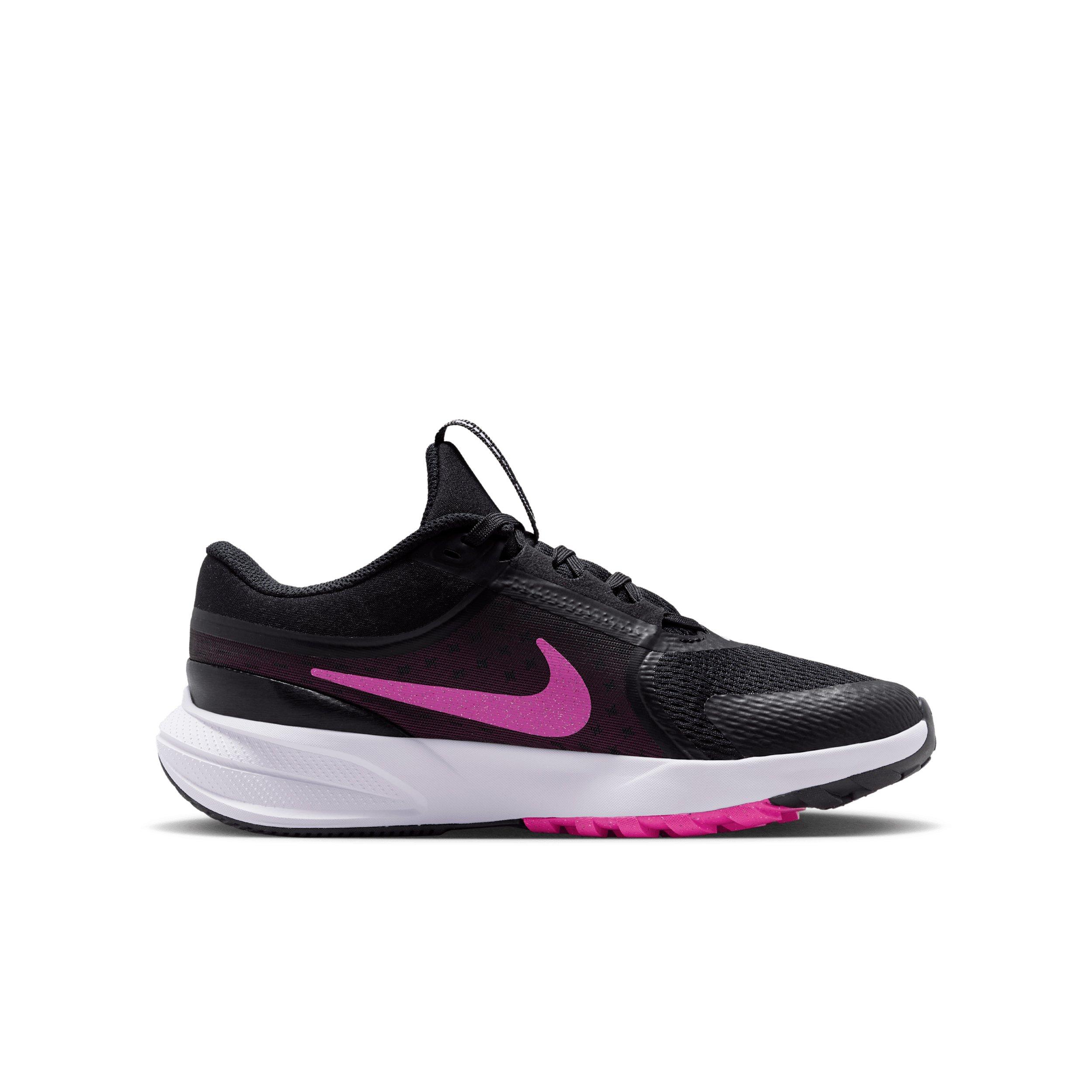 Nike Star Runner 5 "Black/Anthracite/White/Laser Fuchsia" Grade School Boys' Running Shoe - BLACK/ANTHRACITE/WHITE/FUCHSIA